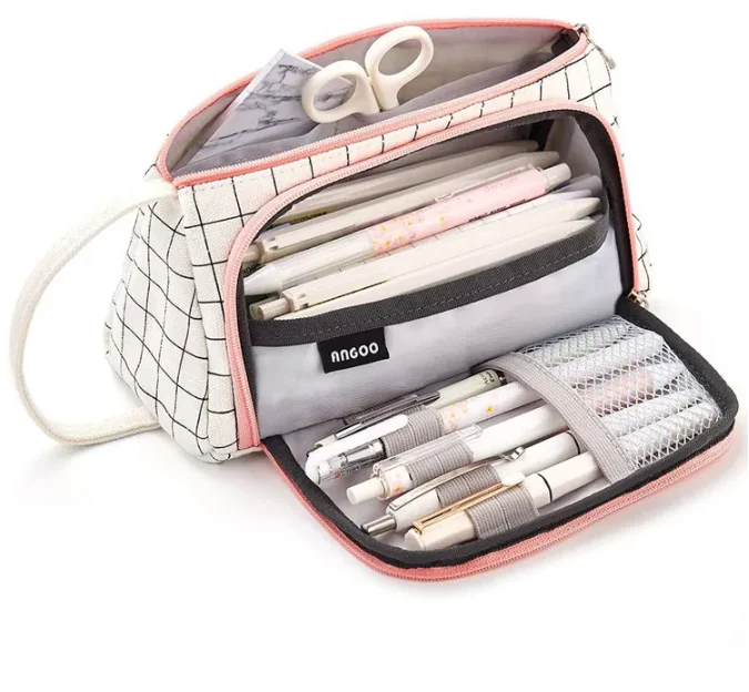 Amazon sells high quality large capacity pen bags colorful canvas storage bags as gifts  school supplies korean pencil case