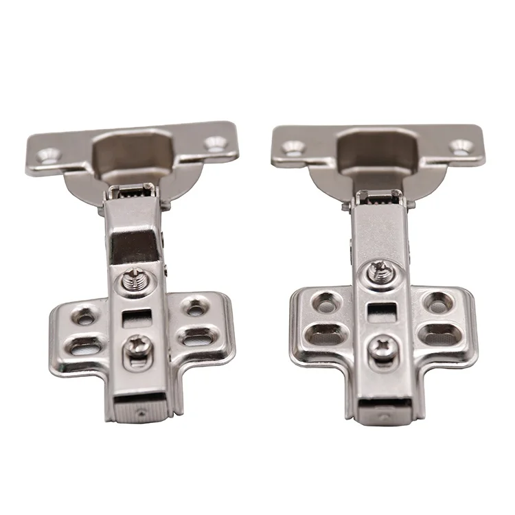 Aluminum frame concealed mounting plate furniture door hinges