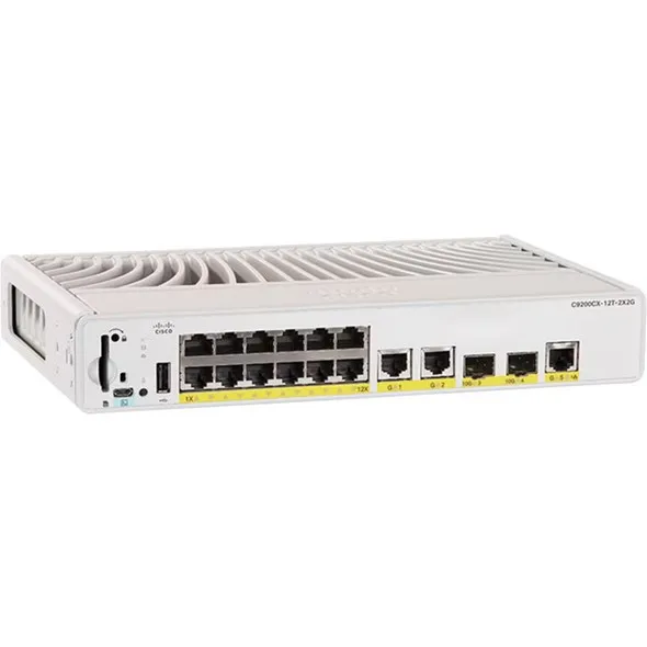 Абсолютно Новый C9200CX-12P-2X2G 9200CX 12 PoE + Порты коммутатора