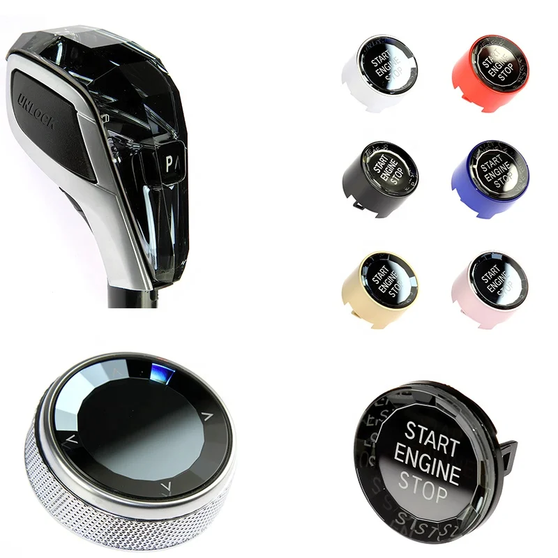 Luxury Crystal three-piece series Gear Shift Knob for BMW all series X6 Series F Chassis F16 Car accessories