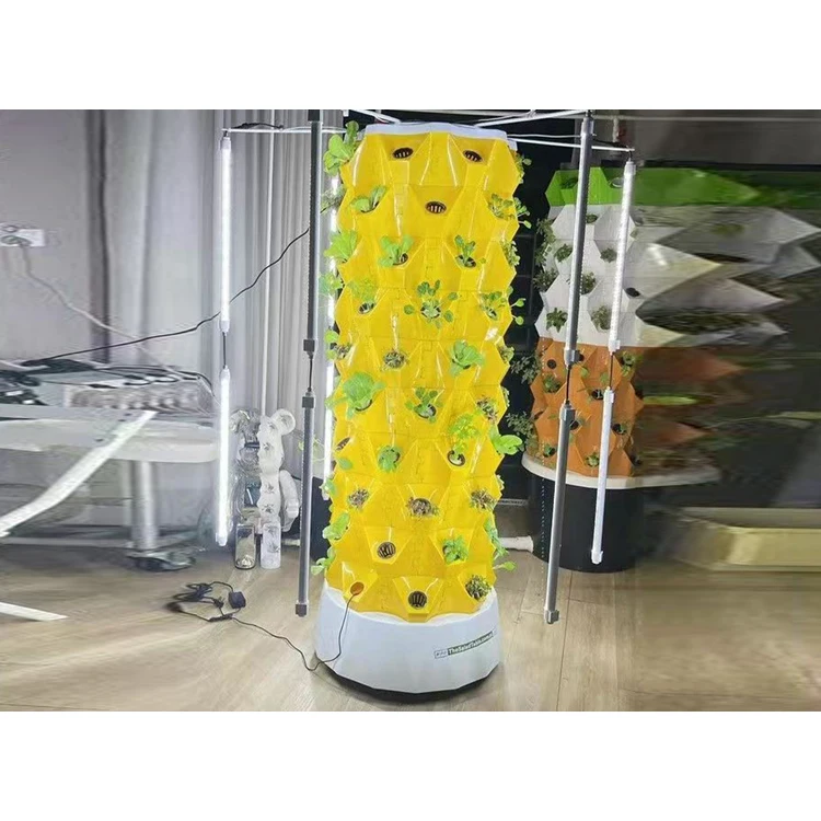 New agricultural greenhouse rotary aeroponic Tower garden vertical hydroponic system for planting Growing Vegetable Towers
