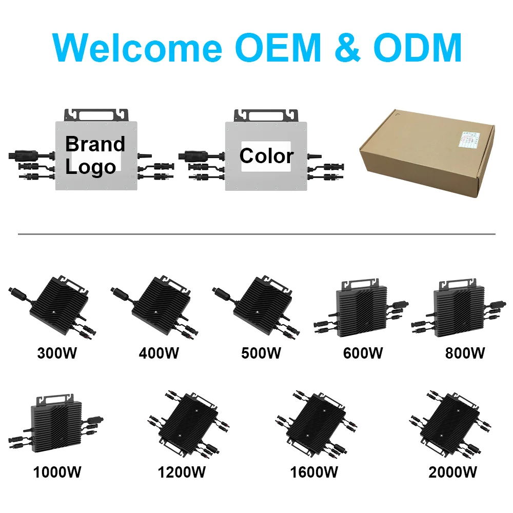 Ac Solar Inverter Single Phase Micro-Inverter 12V On Grid Solar Micro Inverter 800W For Roof Mounting Solar Energy System