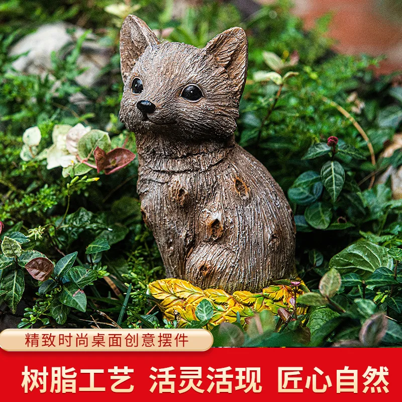 Wholesale Garden Ornaments Fun Resin Animal Figurines Easter Bunny Rabbit Statue