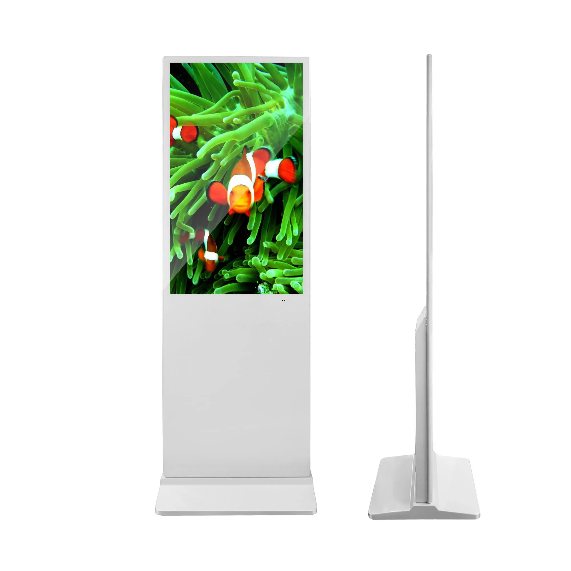 55 Inch Touch Screen Display Kiosk Floor Standing Interactive Kiosk Screen Digital  Advertising Totem Screen for Advertising
