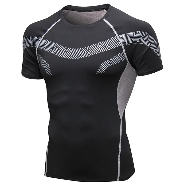 Quick Dry breathable outdoor training active wear mens bodybuilding muscle fit gym top athleisure conjuntos deportivos
