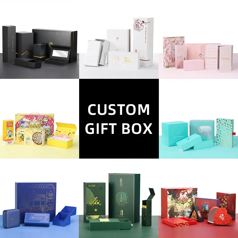 Customized Luxury Black Spot UV Heaven and Earth Cover Packaging Electrical Products Packaging Gift Rigid Box