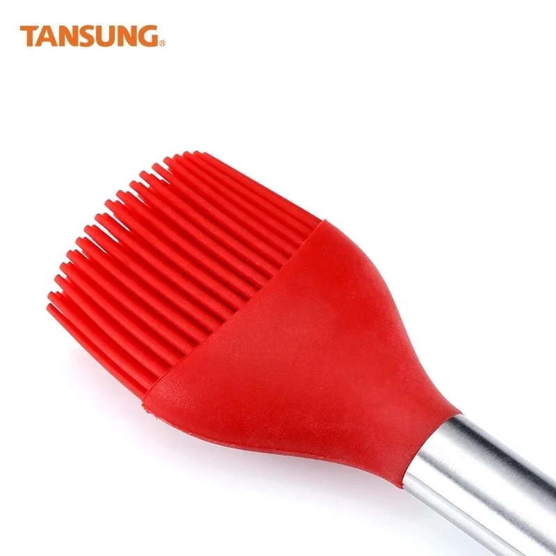 Wholesale High Temperature Baking Tools Kitchen baking Cooking Silicone Spatula Set with Stainless Steel Handle