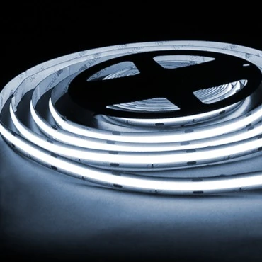 Высокое качество 10 мм Cob СИД полосные осветители для дневной свет белый 6500k с регулируемой яркостью Светодиодные полосы света супер яркий 24v с клейкой пленкой длиной 3 м