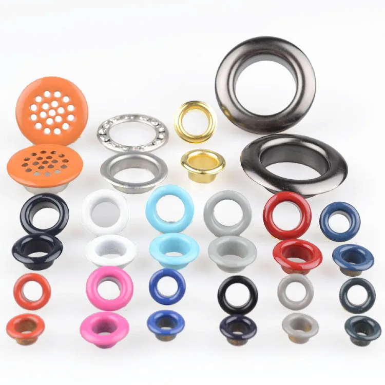 Small nickle design rivets and eyelets for shoes