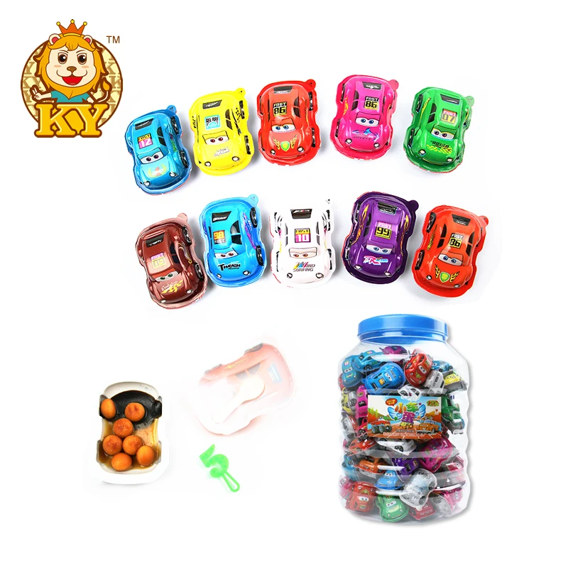 Wholesale custom funny car shaped chocolate biscuits candy for kids