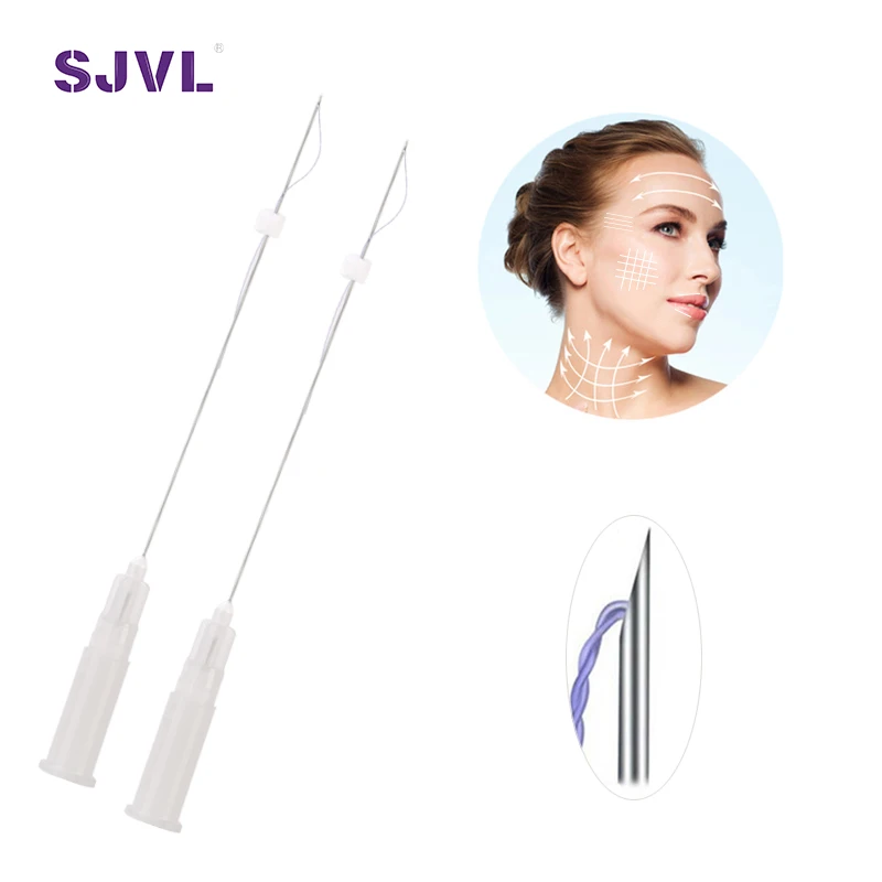 
Manufacturer Supply Non Surgical Anti Wrinkle Skin Tighten 26G 60mm Pdo Tornado Braided Face Thread Lift 