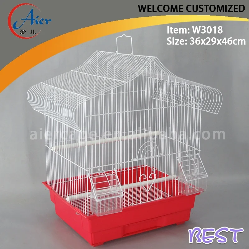 Wholesale Plastic Trays Antique Bird Breeding Cages Large Bird Cages for Parrots Canary Pet Cage