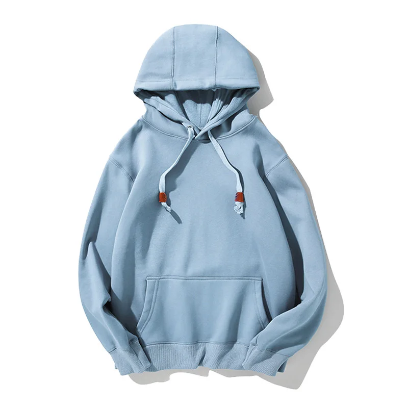 OEM Free Sample Men Hoodie Set Sweatshirt 56 Cotton 45 Polyester Long Sleeve Printed Oversize Pullover Hoodies Wholesale Black