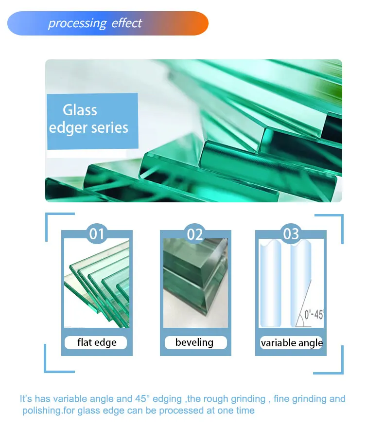 CGZ11325P-45 Hot Selling Art Glass Grinding 45 Degree Angle Pencil Edging Machine