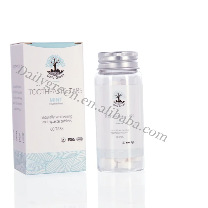 All Natural Mouthwash Tablets with Xylitol Eliminate Bad Breath and Protect Gum Health