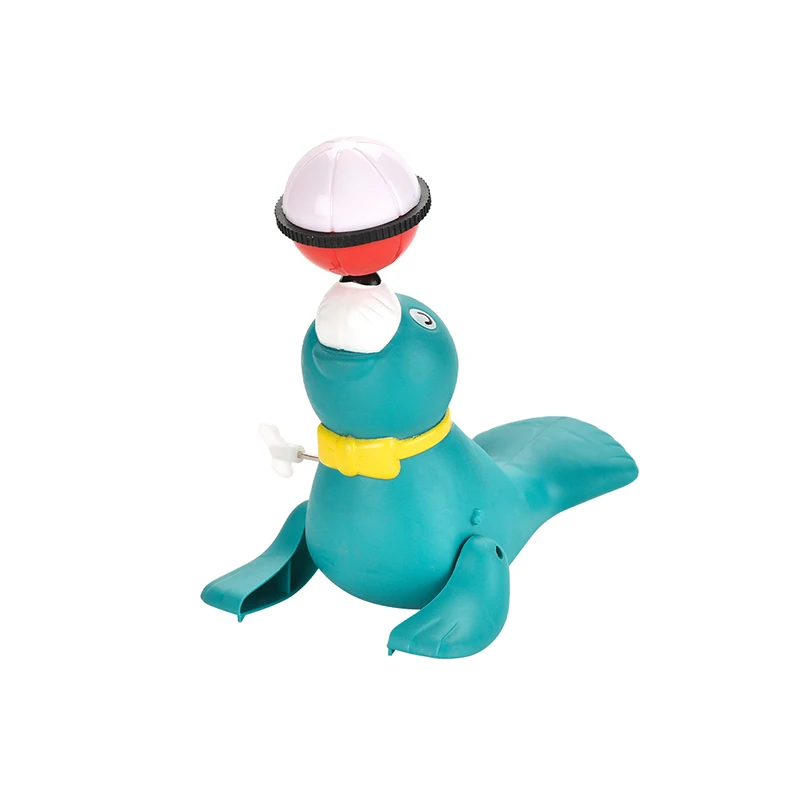 GCC Cute plastic wind up toy acrobatic top ball dolphin animal simulation toy for kids gifts