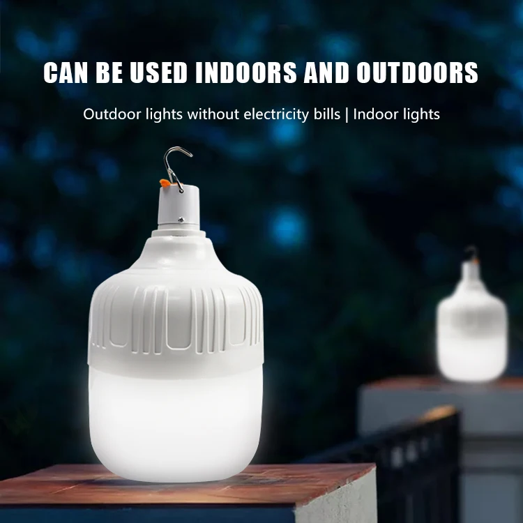 
Wholesale low price outdoor remote control portable 40W 80W 100W 150W rechargeable solar light bulb 