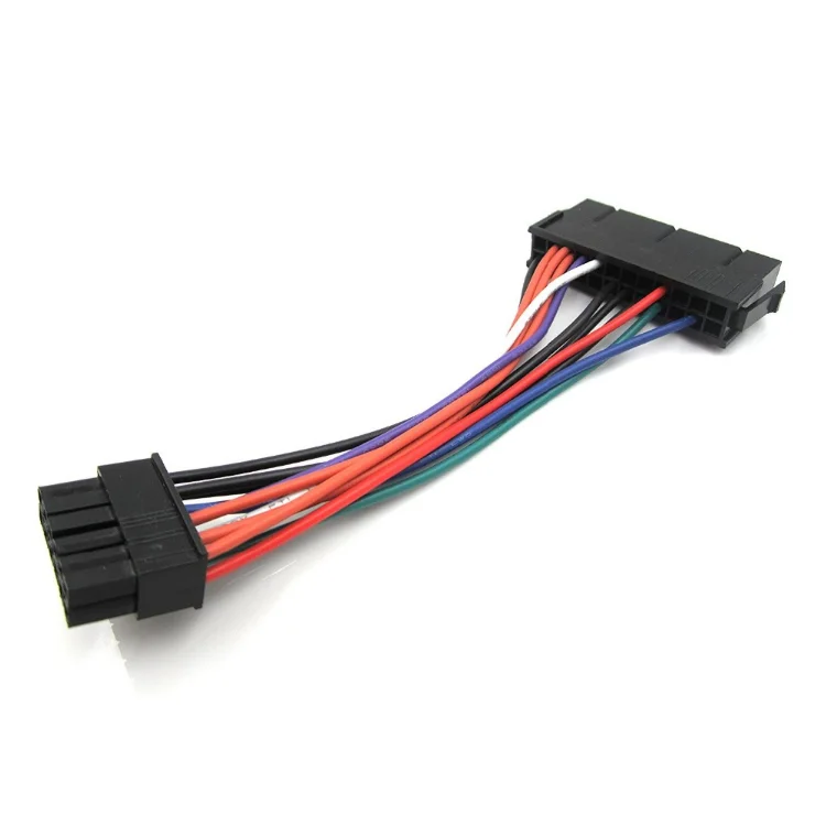  Оптовая продажа от 24 Pin до 12 ATX PSU основной адаптер питания плетеный рукав кабель для материнской платы