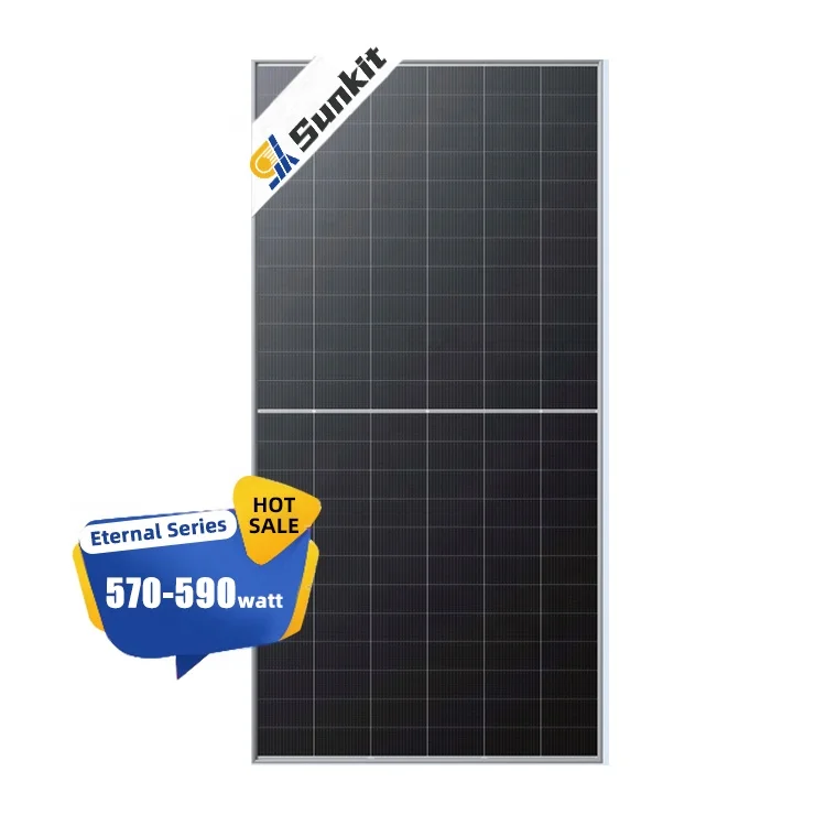 Sunkit Cheap 590w 585w 575w 580w Solar Panels N type From Factory Wholesale PV Module Mono-facial EU Stock