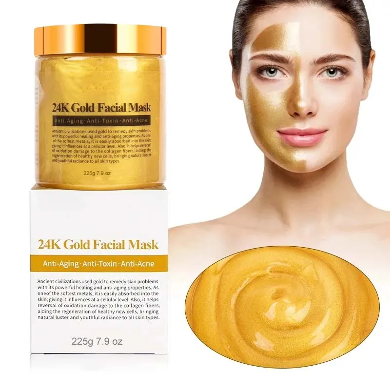 24k Gold Collagen beauty cosmetic peel off face facial mask anti wrinkle Whitening Moisturizing Nourishing Skin Care