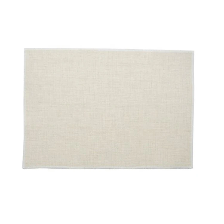 Factory Wholesale Heat Press Personalized Sublimation Textile Double Layer Linen Polyester Blank Printing Design Placemat