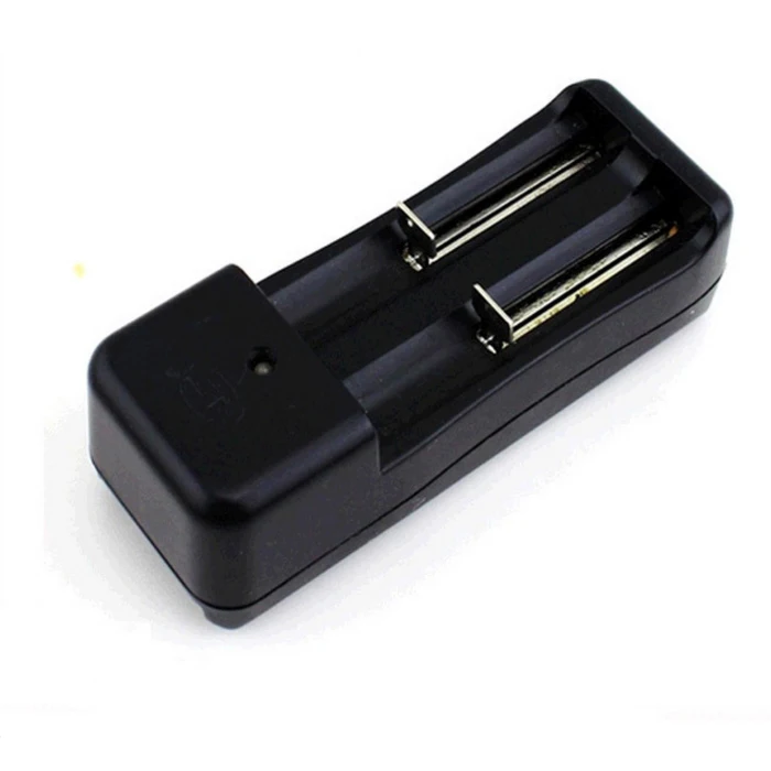 2 bay dual slot 16340 baterai 18650 battery charger