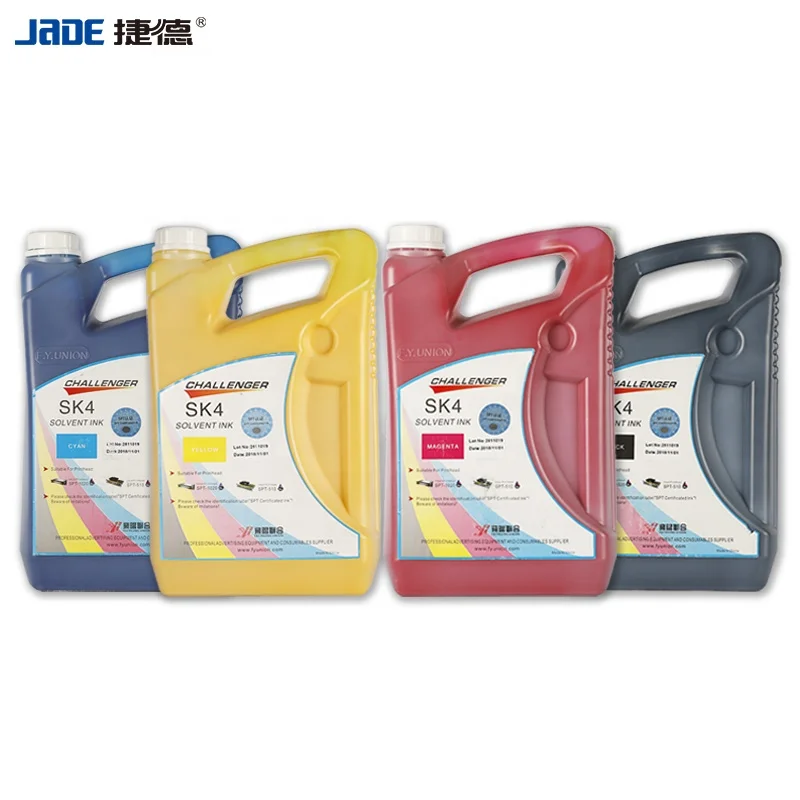 100% original challenger manufacturer sk4 solvent ink for pvc flex banner printer