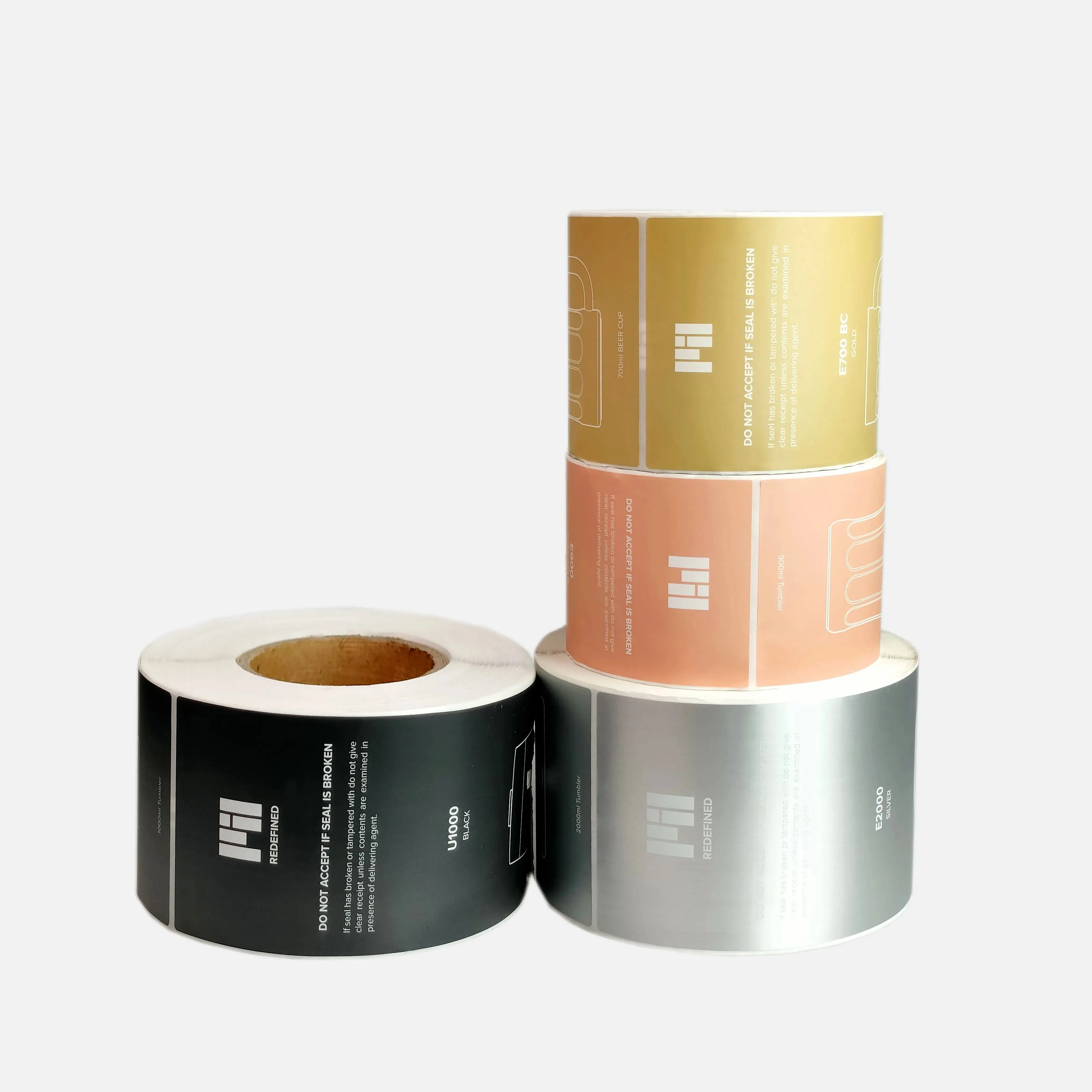 Custom Material Printing Logo Labels Packaging Labels Vinyl Waterproof Paper Sticker Printing Roll for Packaging