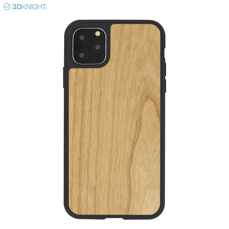 Shock-Absorption Bamboo Shell For Iphone Craved Smartphone Tpu Solid Case Handphone Wood Phone Cover