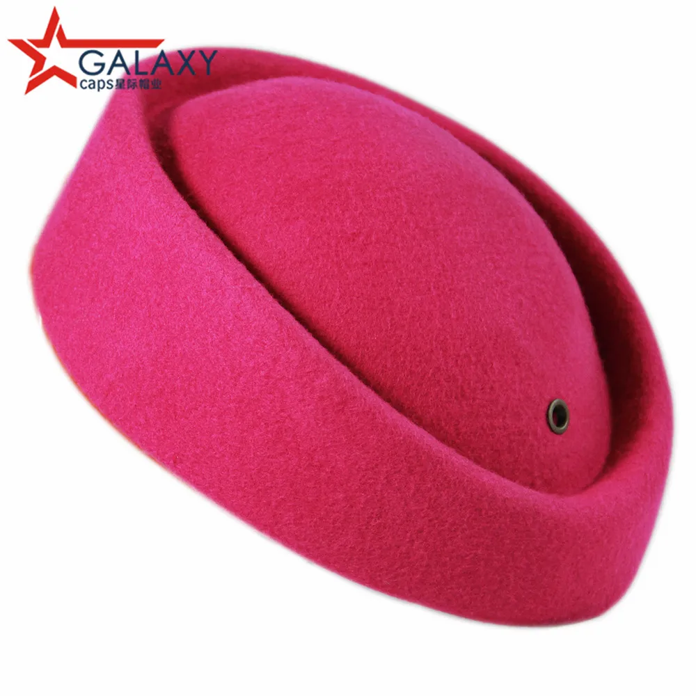 Wool stewardess hat aviation hat high speed railway train stewardess women hat