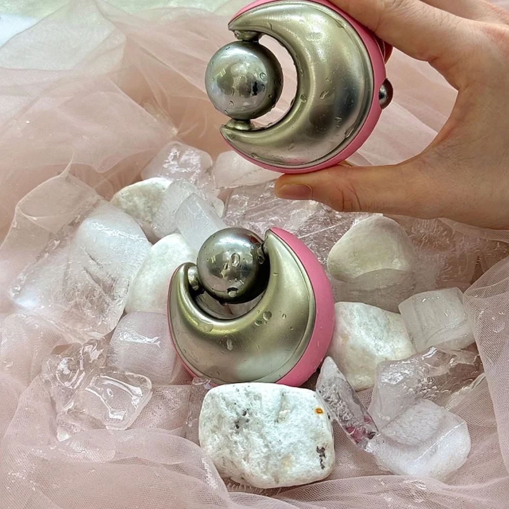 Novebeauty Dual-head Delight 2024 Stainless Steel Ice Globe Facial Massage Set for Home Beauty