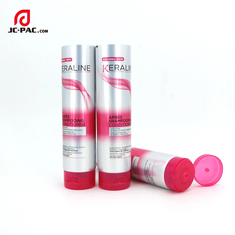 Empty Round Shaped Plastic Soft Tubes Packaging Manufacturer Custom Silk Screen Printing 240ML Plastic 8.5oz Hair Color Tube