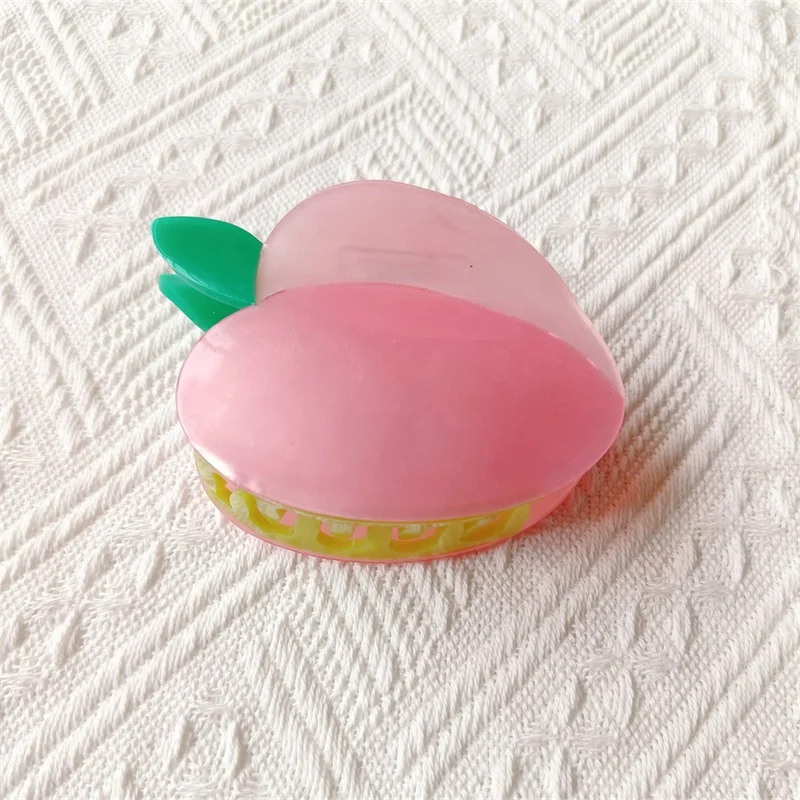 2022 fashion Acetate hair claws plant fruit hair claw clips for pear watermelon-banana and peach shape