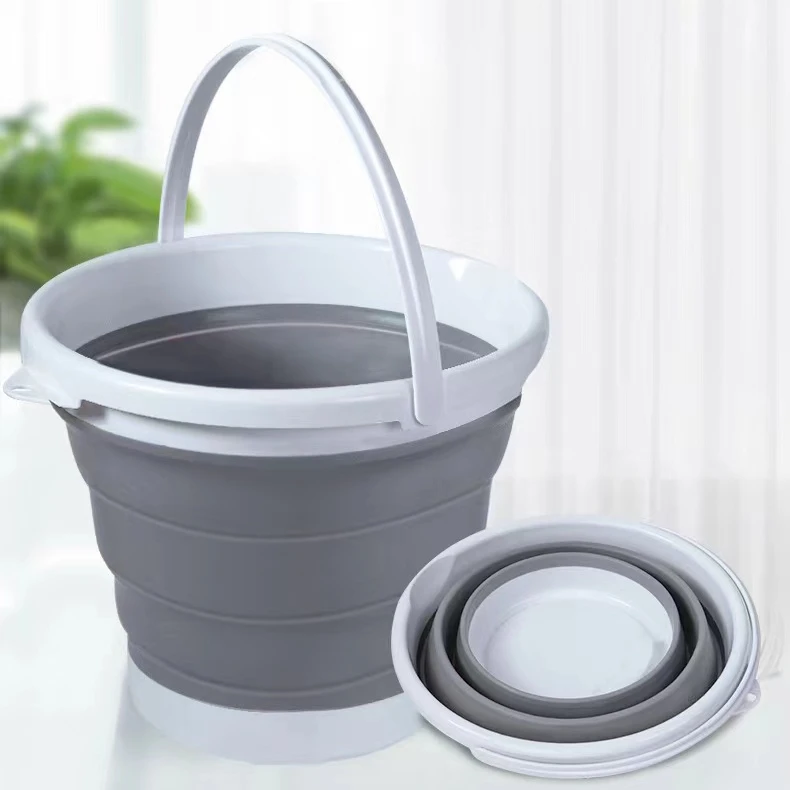 5L Collapsible Bucket Collapsible Foldable Water Bucket  Portable Folding Water Container Space Saving Bucket For Home Household