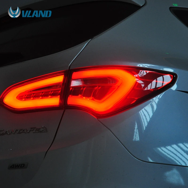 Vland Factory Car Parts LED Tail Lights For IX45 Santa Fe 2013 2015 2016 2017 2018 2019 LED Real Lamp Plug And Play
