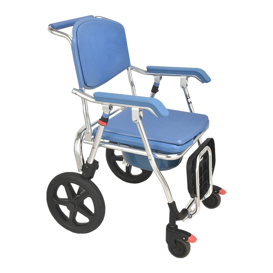 Commode chair toilet portable folding commode wheelchair shower disable chairs for bathrooms