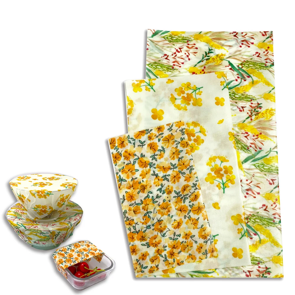 YOKABU 3 pack reusable sustainable nature beeswax food wraps