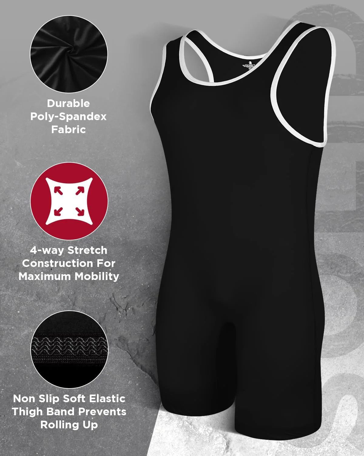 Sports Plain Wrestling Singlet, Power lifting Singlet Youth Wrestling Singlet Men for Training