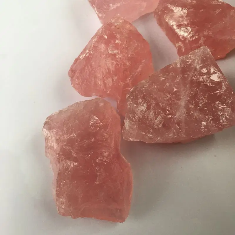 wholesale natural raw rose pink crystal Stone rough rose Quartz healing stones