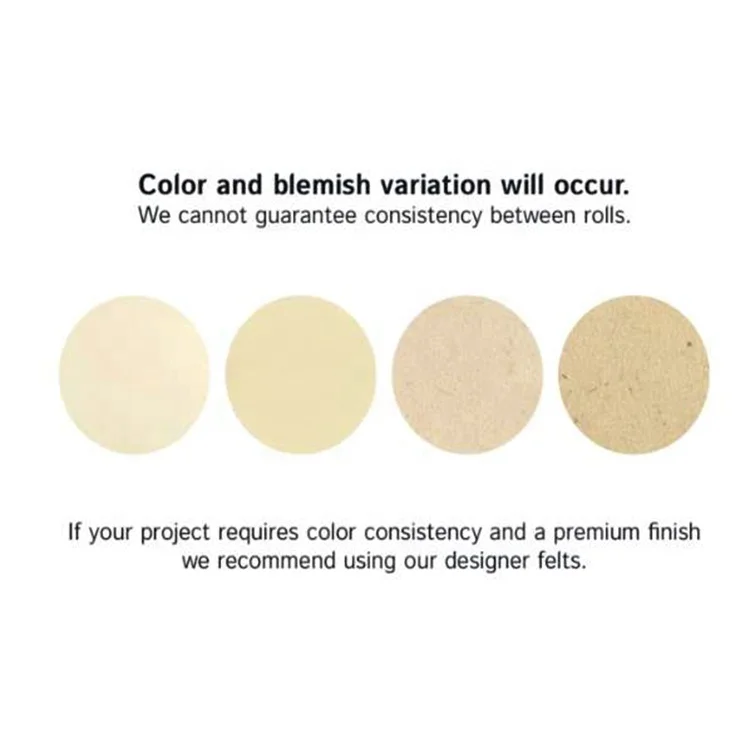 natural polyester needle felt