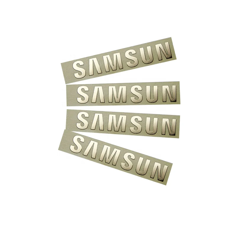 Custom electroform sticker Aluminum Metal Label  Label Sticker