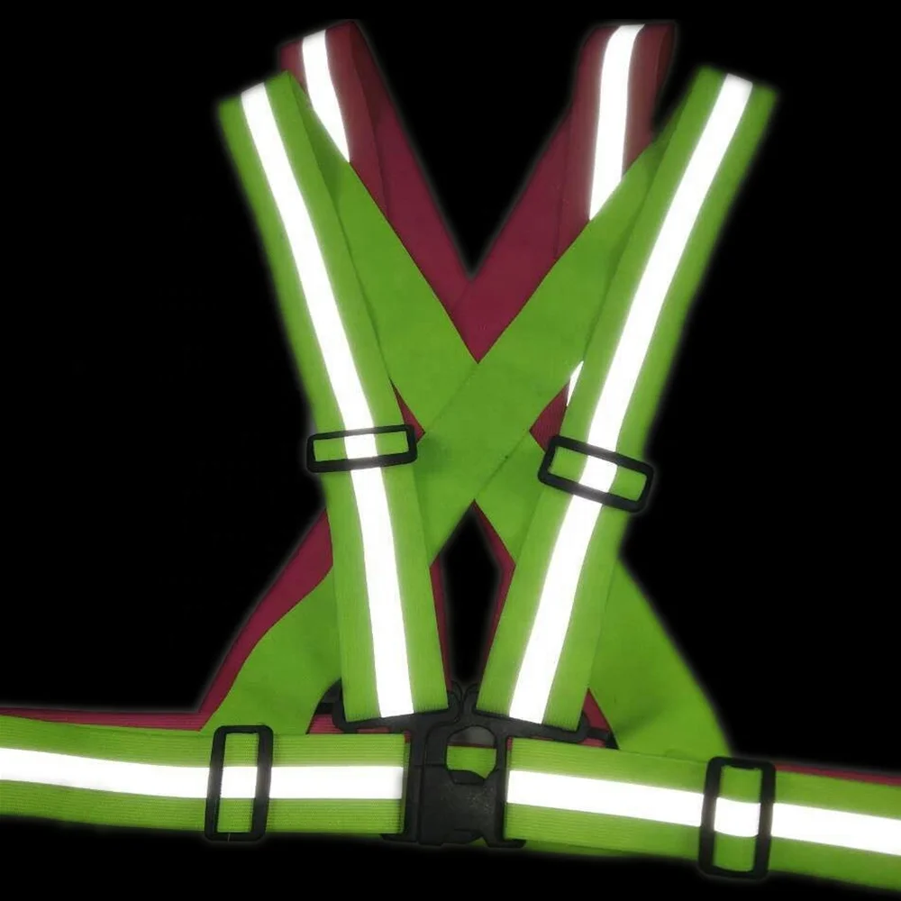 Arm Band Luminous Reflective Belt Straps Safety Snap Wrap For Outdoor Sports