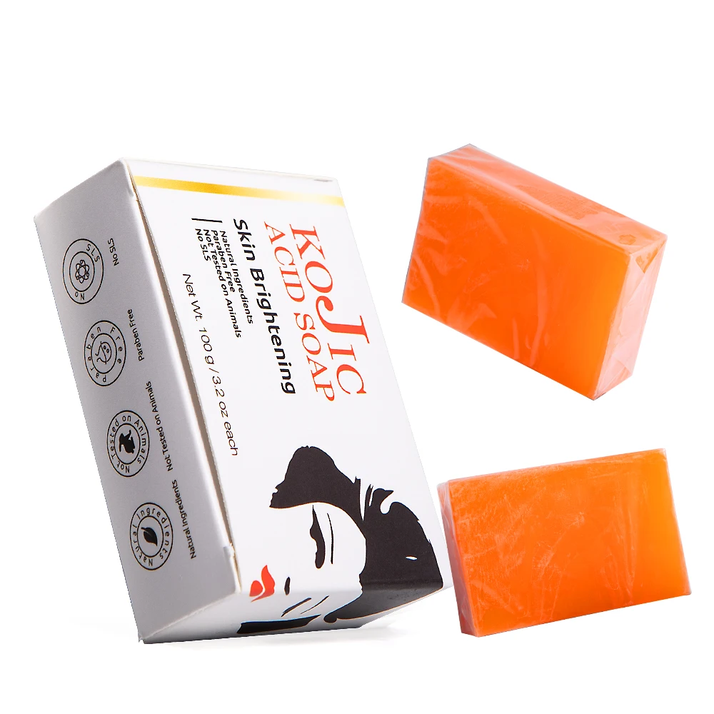 Custom Natural Real Valitic Organic Ingredients Anti Acne Skin whitening Kojic Soap For Remove Acne And Dark Spot