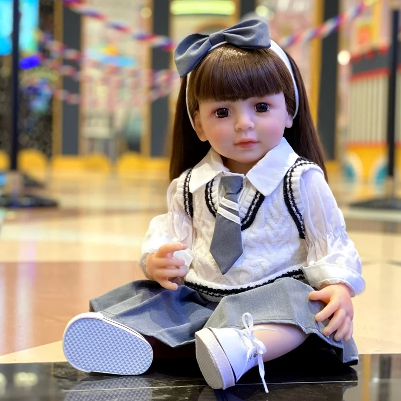 Bebe Lifelike Kids Playing Educational Pretend Doll Full Body Soft Reborn Dolls Toys for Girls