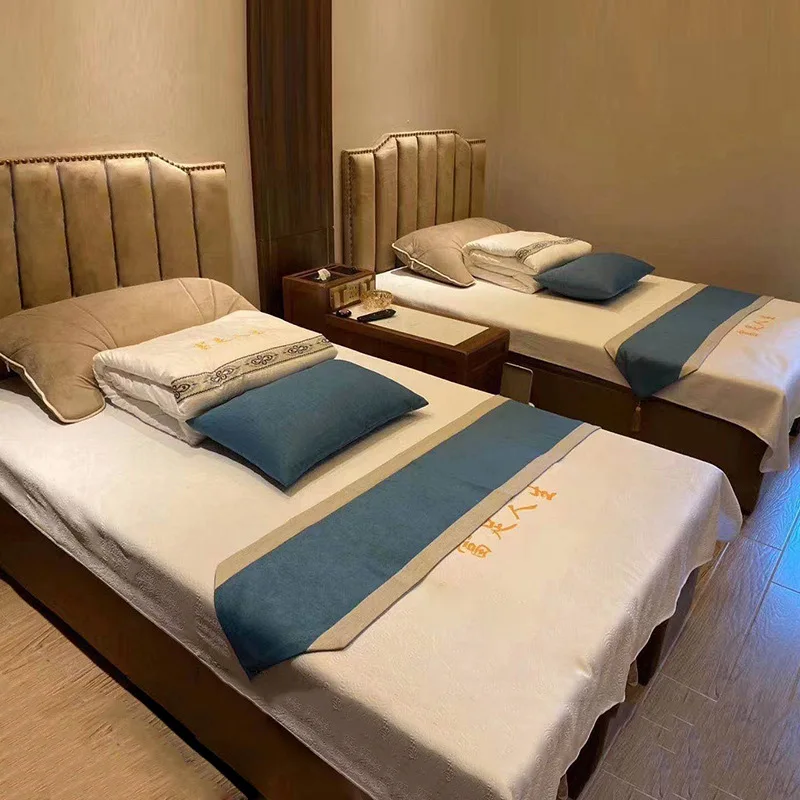 Thai style foot therapy massage bed integrated foot therapy foot bath sofa electric ear picking bath center hall sofa rest bed