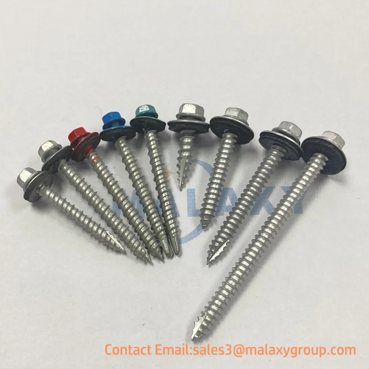 MALAXY #15-15x20 Class-3 1000h  ruspert Stitching Self-Drilling Screws AS3566 Australian Standards with EPDM Washer