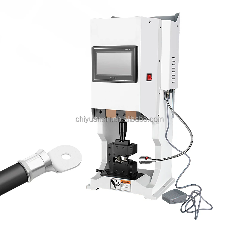 Semi-automatic servo OTP hexagonal free mold change terminal machine Intelligent touch screen terminal crimping machine
