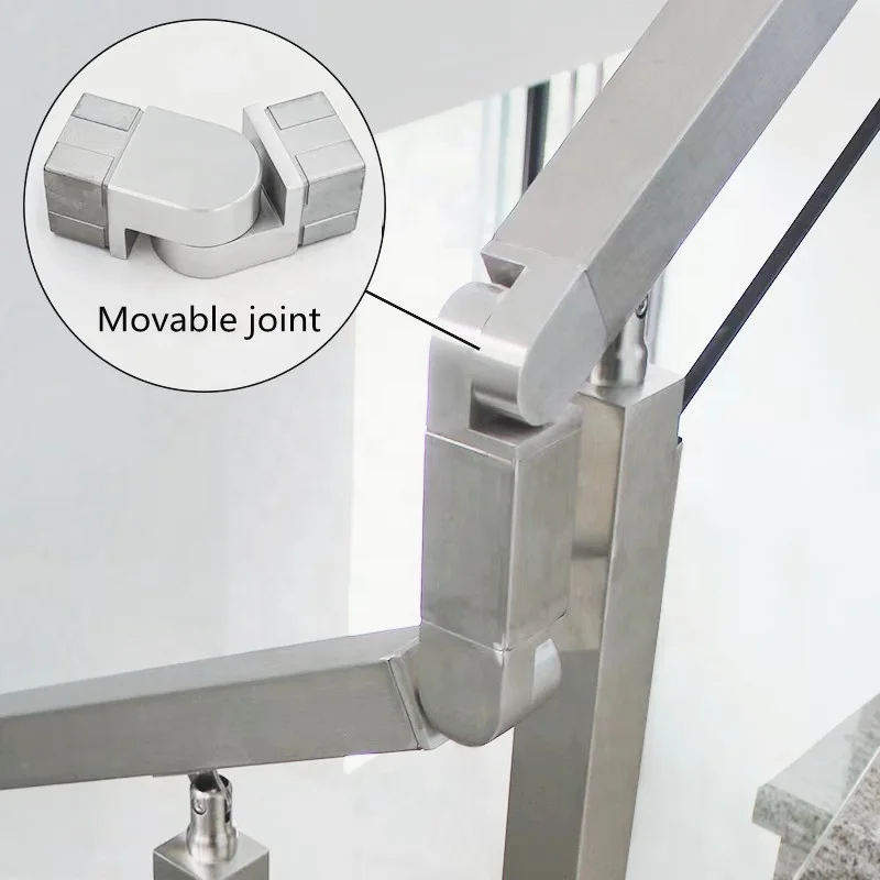Balcony Stair Glass Inox Balustrade Accessory Handrail Fittings System 304 316 Stainless Steel Railing Accessories