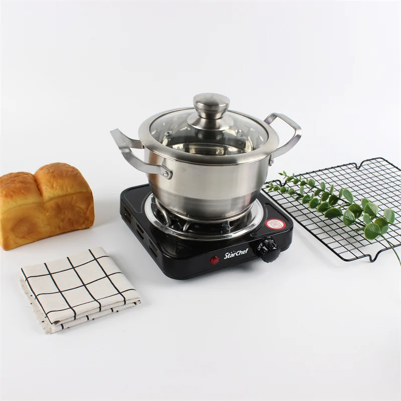 Professional Metal Housing Tabletop Portable 1000W Electric Burner Stove With Heating Coil