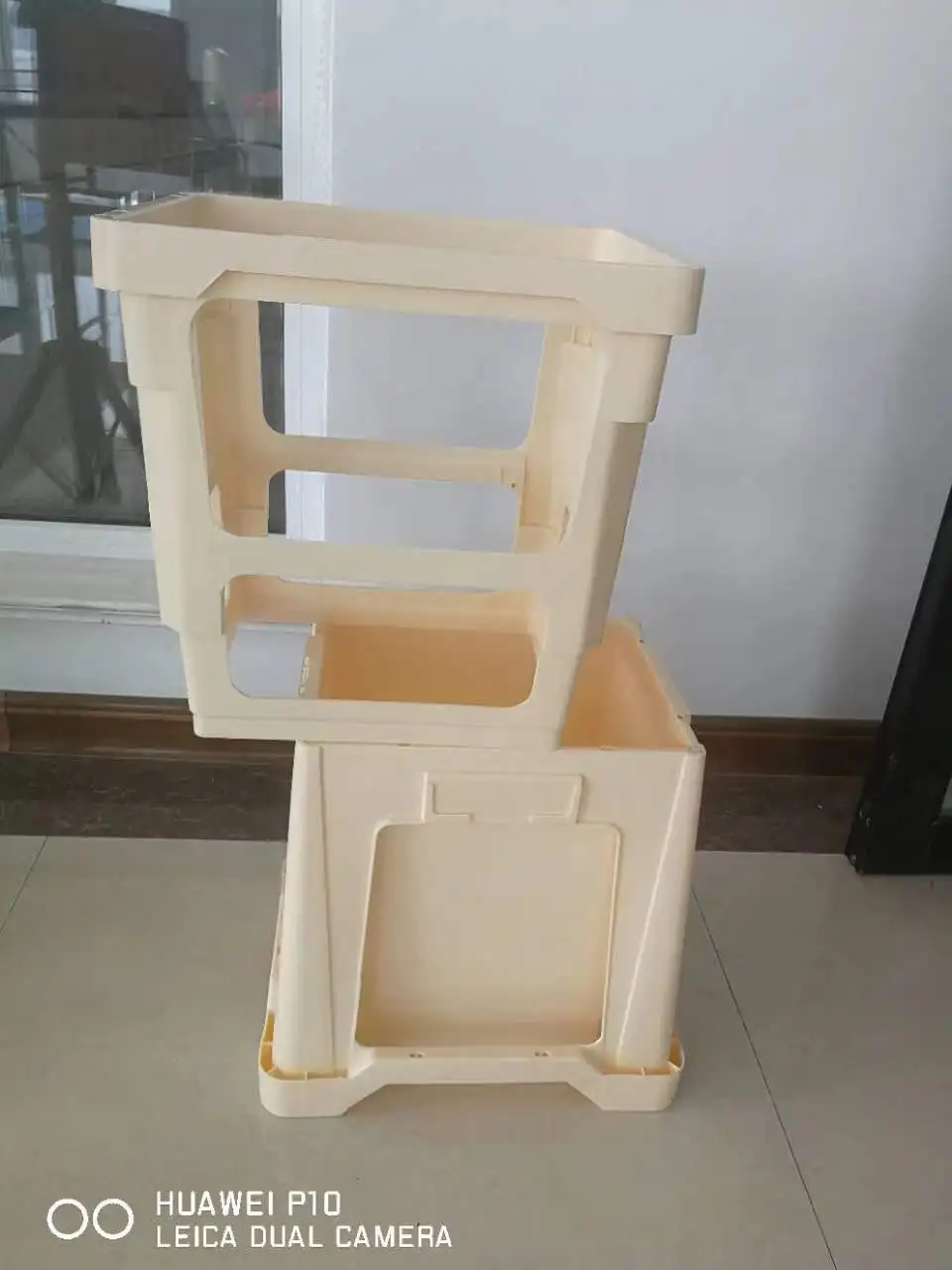 Holland auction bucket extension for fresh cut flowers display extension pp suitable for bucket white and beige